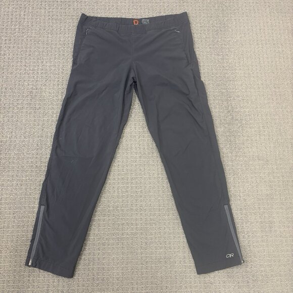 Outdoor Research Pants Small Nylon Mid Rise Stretch Pockets Water Resistant Zip - Picture 1 of 16